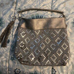 Sparkle bling hobo bag